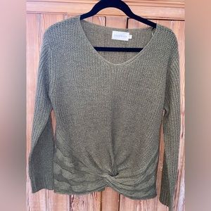 ** SOLD ** Dreamers Army green sweater, size M